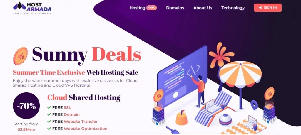 HostArmada web hosting company in USA