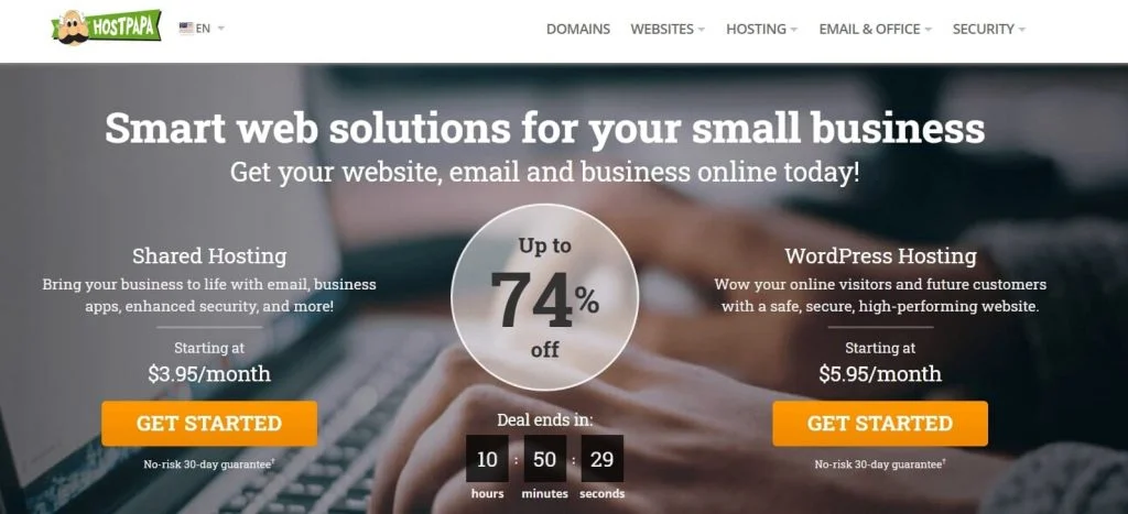 HostPapa web hosting company in USA