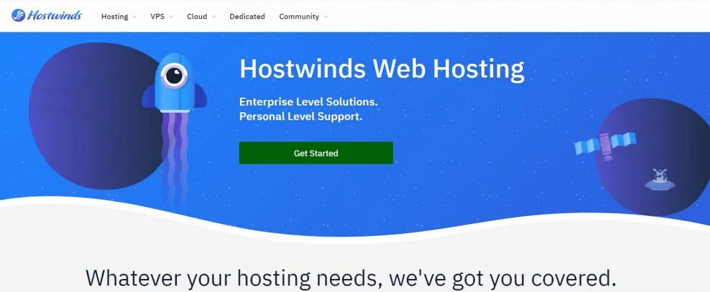Hostwinds web hosting company in USA
