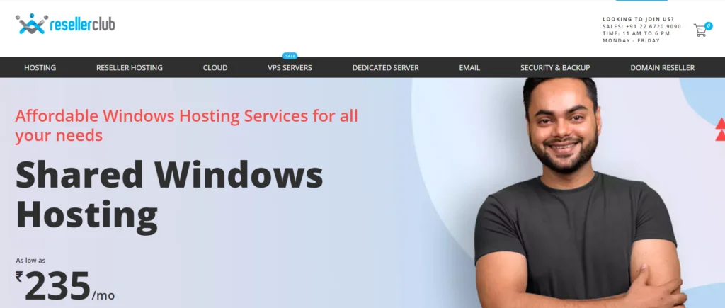 ResellerClub Windows Shared Hosting