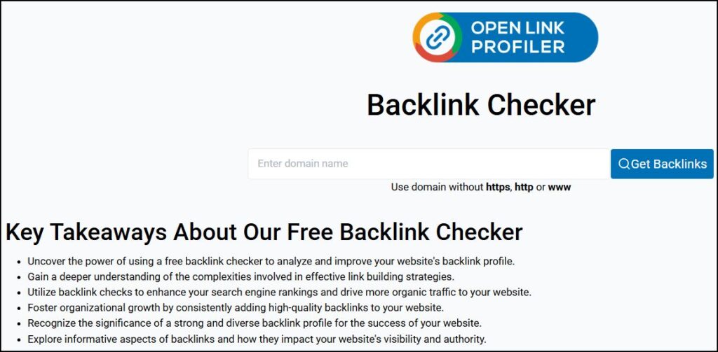 Best Free Backlinks Checker Tool