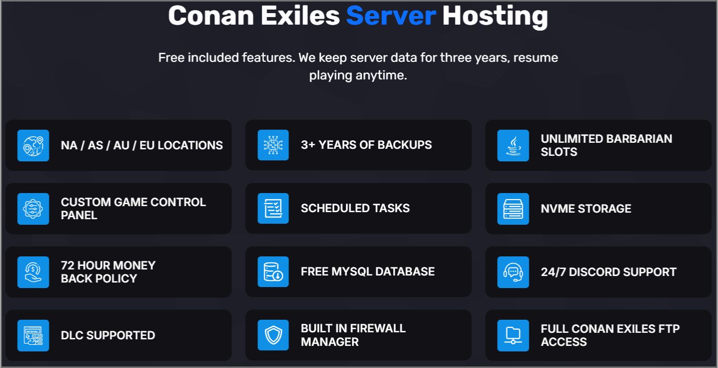 Best Conan Exiles Server Hosting