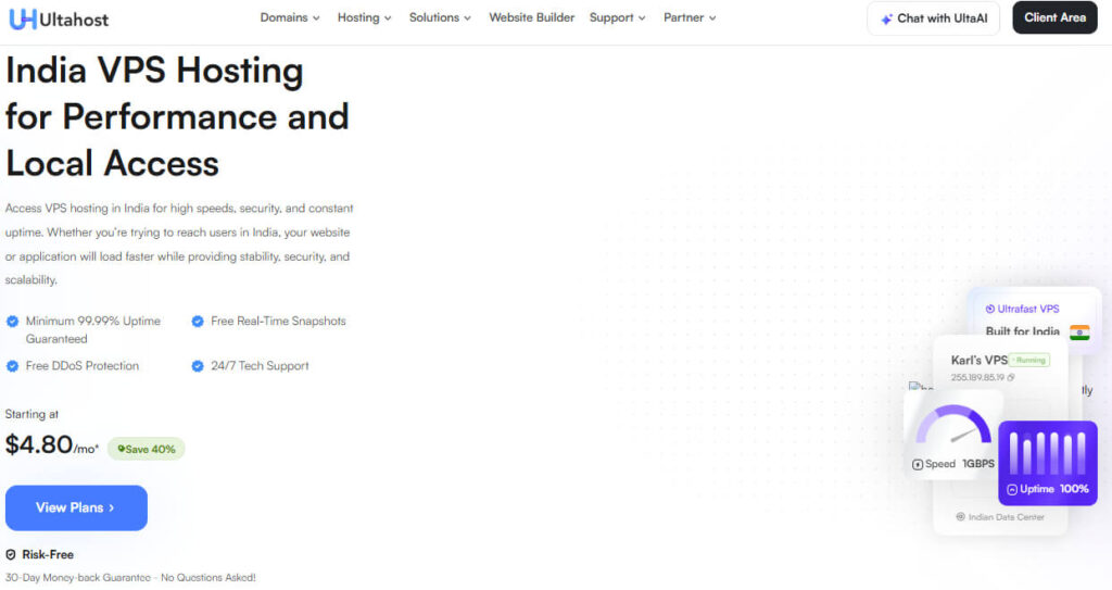 UltaHost VPS Hosting
