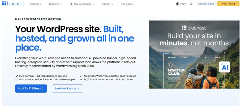 Bluehost WordPress Hosting