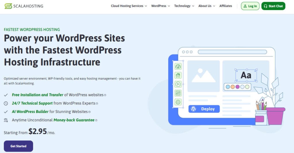 ScalaHosting WordPress Hosting